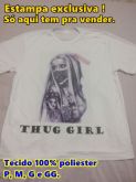 camiseta garota vida loka thug girl